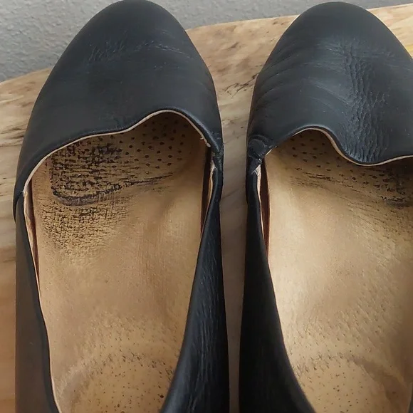 Dansko Black Leather Loafers Comfortable Flats - Picture 5 of 6